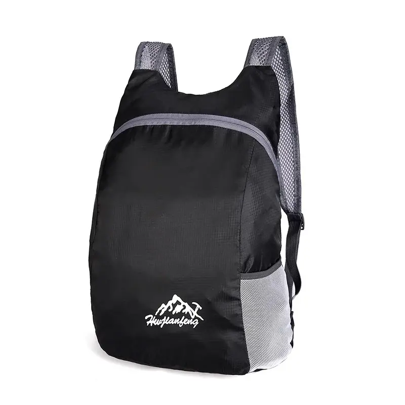 Ultra-Light Foldable Backpack with Mountain Print, Waterproof Nylon Daypack with Breathable Straps for Travel, Hiking, School, Hiking Backpack, Compact Carry