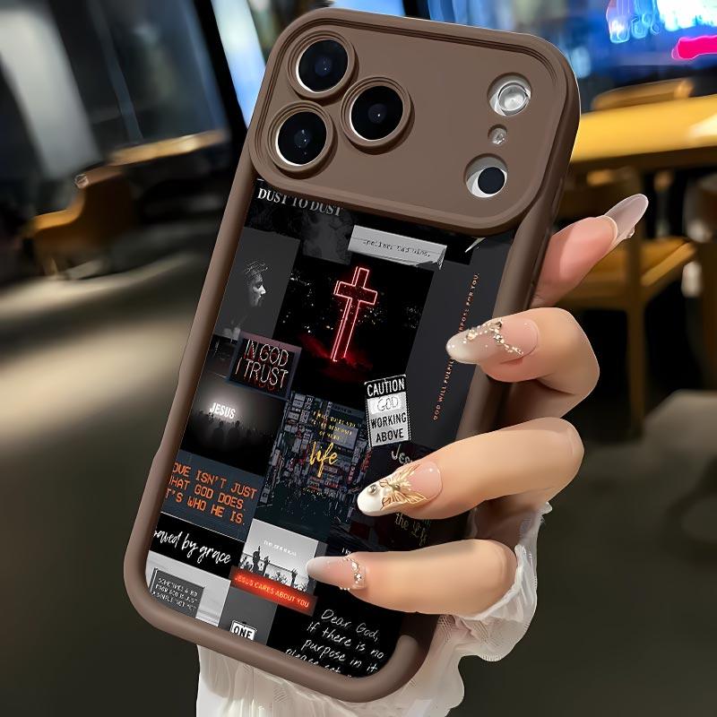 Creative Pattern Soft&Flexible TPU Silicone Phone Case For iPhone 17 Pro Max AIR 16 15 14 13 12 11 Plus XSMAX Cases Durable|Shockproof|Full Camera Protection|Anti-Scratch|Anti-Fingerprint|Slim Fit|Gift For Girlfriend/Men/Women