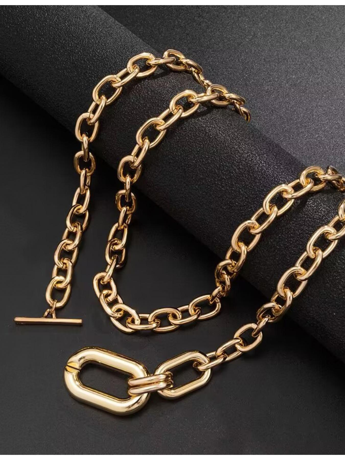 Chain Necklace for Women & Girls, Fashion Jewelry for Party, Daily Clothing Decor, Modern Versatile Accessories, Trendy All-match & Exquisite Jewelry for Birthday Gift, Daily Wear Necklace