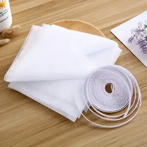 1pc DIY Self-Adhesive Window Screen Netting Mesh Curtain, 59.06in*51.18in, Adjustable Window Screen Replacement, Fitted To Multiple Windows, Household Accessories