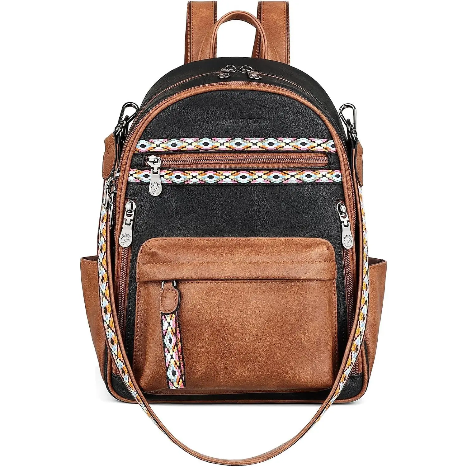 Small Backpack Purse for Women, Multi-Pocket Bag with IPad Pocket | Dedicated iPad Pocket & Multi-Pocket,  Vegan Leather, Adjustable Straps for School, Work, Commute & Travel