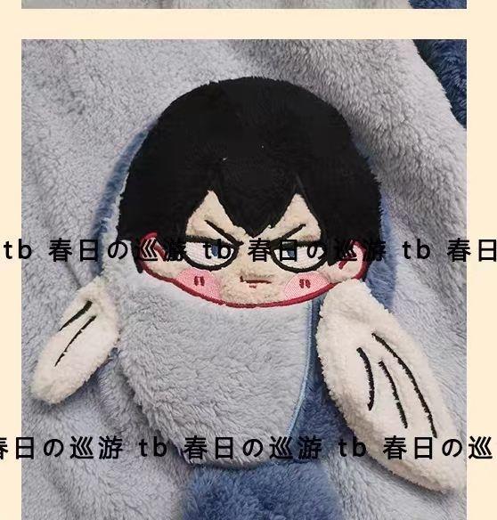 Haikyuu!! Pajamas Kageyama Tobio Hinata Shouyou Cosplay Robe And Pants Soft Cute Thickened Coral Velvet Warm Couple Homewear