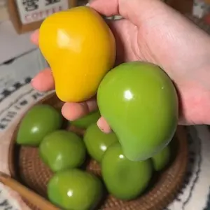 Soft and Warm Mango Pinchable Slow Rebound Decompression Squishy Toy Color-changing Mango Fidget Toy Children's Birthday Gift