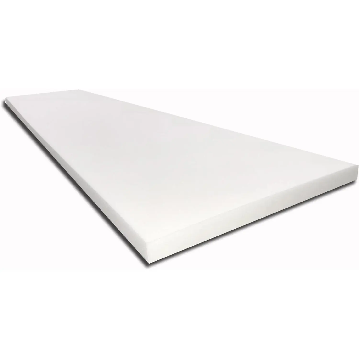 1" x 24" x 84" High Density Upholstery Foam Cushion (Seat Replacement, Upholstery Sheet, Foam Padding), WhiteGift