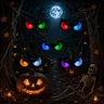 Toodour 5-Pair Plastic Spooky RGB LED Colorful Halloween Monster Eyes Lights Sets - 30h Runtime, IP44 Waterproof, Cordless Battery-Operated, Timer-Equipped Halloween Decorations with Switch for Window, Patio,home decor