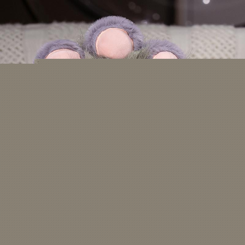 Kawaii Plush Furry Cat Claw Gloves Bird wings Faux Fur Fox Paws Mittens for Halloween Cosplay Costume Accessories Gloves