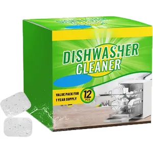 Dishwasher Cleaner Tablets, 12 Count