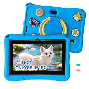 Summer 7 Inch Kids Tablet, Android Learning Tablet, 5G WiFi, HD Full Screen, Front & Rear Cameras, Full Shockproof Case, Learning Tablet for Boys Girls, Gift for Birthday Christmas, USB Cable Included, No Power Adapter