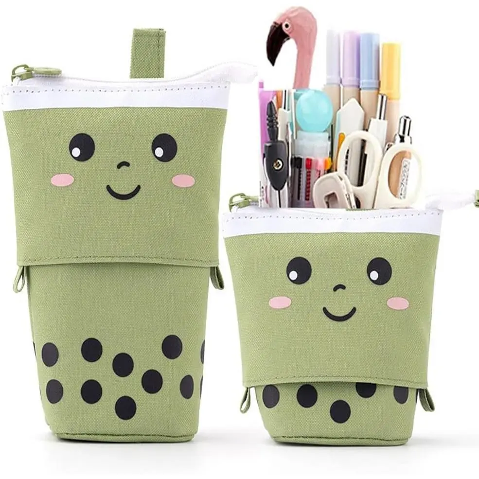 Telescopic Pencil Bag Pen Holder Pop Up Stationery Case, Stand-up Retractable Transformer Bag Standing Organizer,  for Christmas Holiday  Year Office Bag