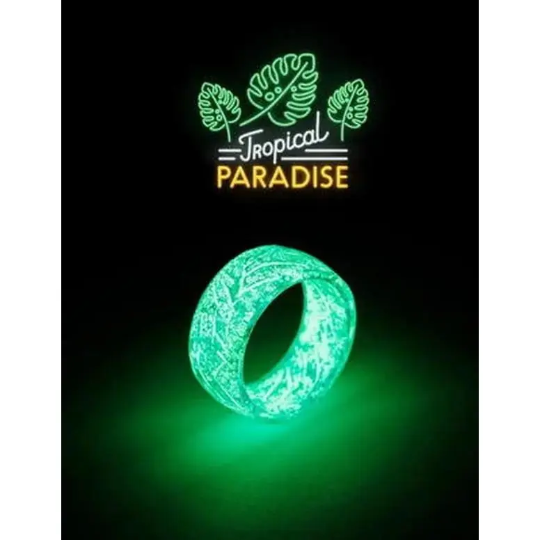Trendy Unisex Glow In The Dark Rings Multi Color Luminous Stylish Jewelry