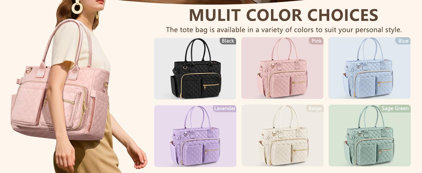 Large Bible Bag with Bible Cover Case for Women, Quilted Church Tote Bag Bible Carrying Case w/Shoulder Strap, Bible Study Supplies Journaling Kit Bible Accessories Christmas Christian Gifts for Women