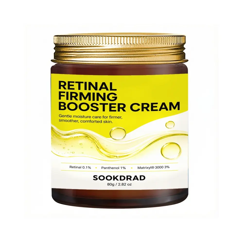 Retinal Firming Booster Cream, with Retinal, Panthenol, Matrixyl 3000, gentle moisturizing, firmer skin, smoother skin, comforted skin, Firming Facial Creme, 80g