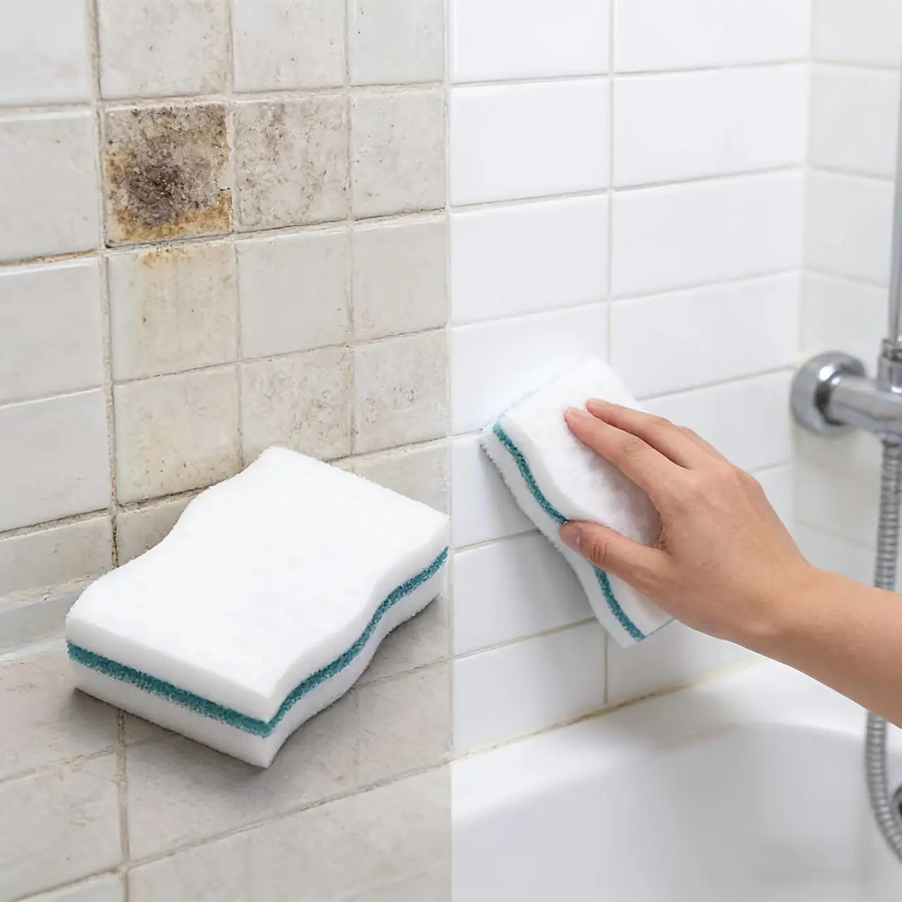 Powerful Stain-Removing Nano Magic Sponge, Cut-to-Size Multi-Purpose Cleaning Sponge, Universal Cleaning Block for Home, Kitchen, Bathroom, and Wall Tile Cleaning