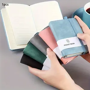 Compact A7 Pocket Notebook with Pen Slot, Uncoated College Ruled Mini Journal, Ideal for Daily Notes and Office Supplies, Suitable for All Seasons