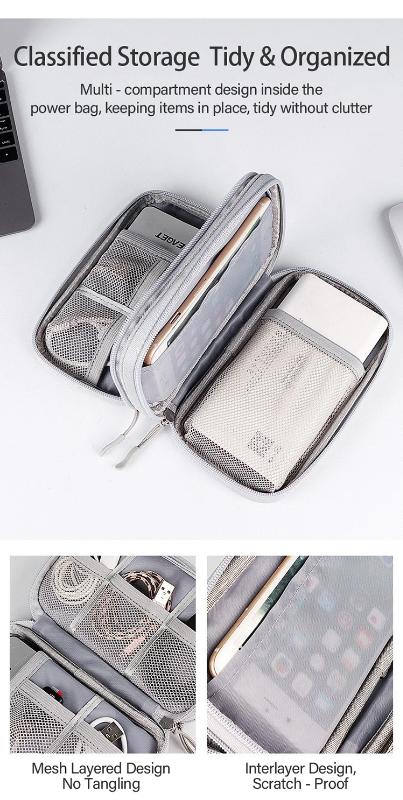 Wire Organizer Travel Bag Zipper Bag Portable  Storage Pouch Voyage Indispensable Holiday Accessories Travel