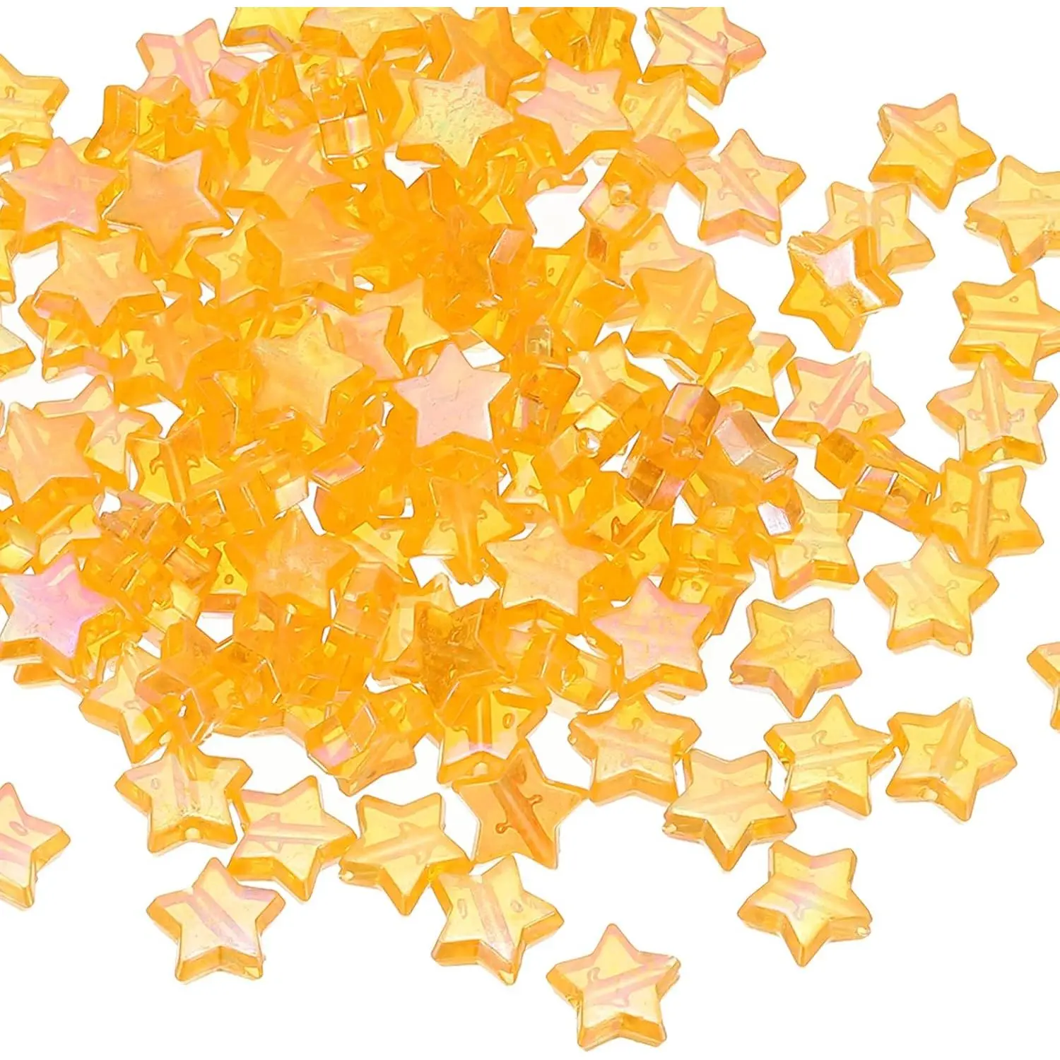 11mm   Beads, 200 count  Bead  Spacers, Orange
