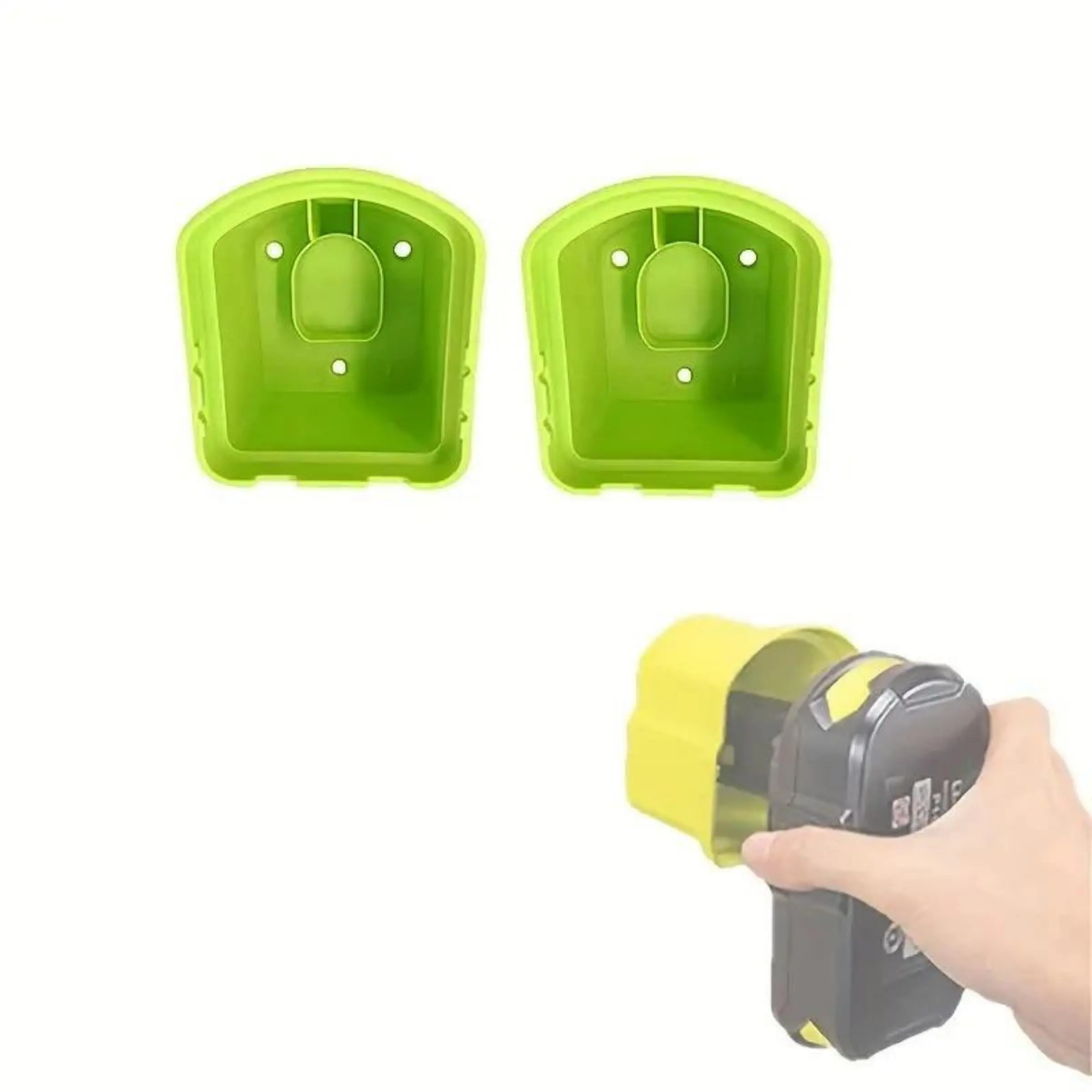 Battery Holder Compatible for Ryobi 12V 14.4V 18V Battery Mounts Dock Holder Fit Compatible for ONE+ P102 P103 P104 P105 P107 P108 P109 Includes Screws for Drilling Installation.Convenient for Wall-mounting and Battery Organization in Tool Sheds Garages.