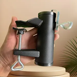 Steel Umbrella Clip, Table Edge Deck Sunshade Holder, Bench Clip-On Umbrella Base, Ideal for Patios, Picnics, Boats, Fences