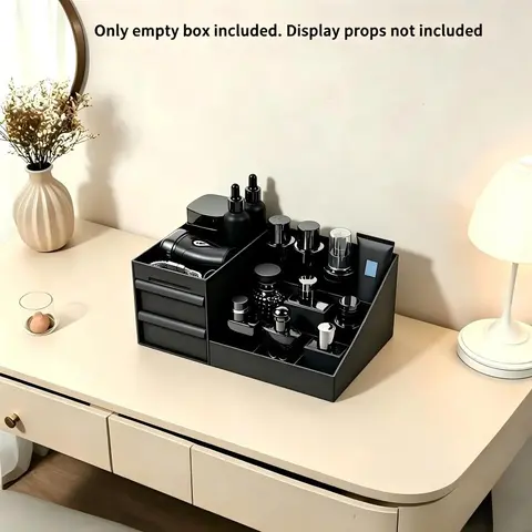Men's Perfume Storage Box, Simple Cosmetic Organizer, Beauty Supplies Organizer, Dustproof Organizers, Dustproof Storage Box, Multi-Layer Design, Bathroom Counter, Dressing Table, Bedroom, Perfect Gift
