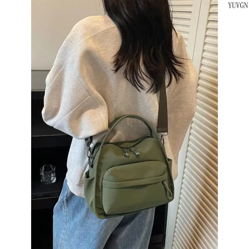 Plain Lightweight Nylon Crossbody Bag for Women, Basic and Spacious Everyday Shoulder Purse for Travel and Daily Shopping, Crossbody Bags For Women, Everyday Bag tiktokshopbacktoschool