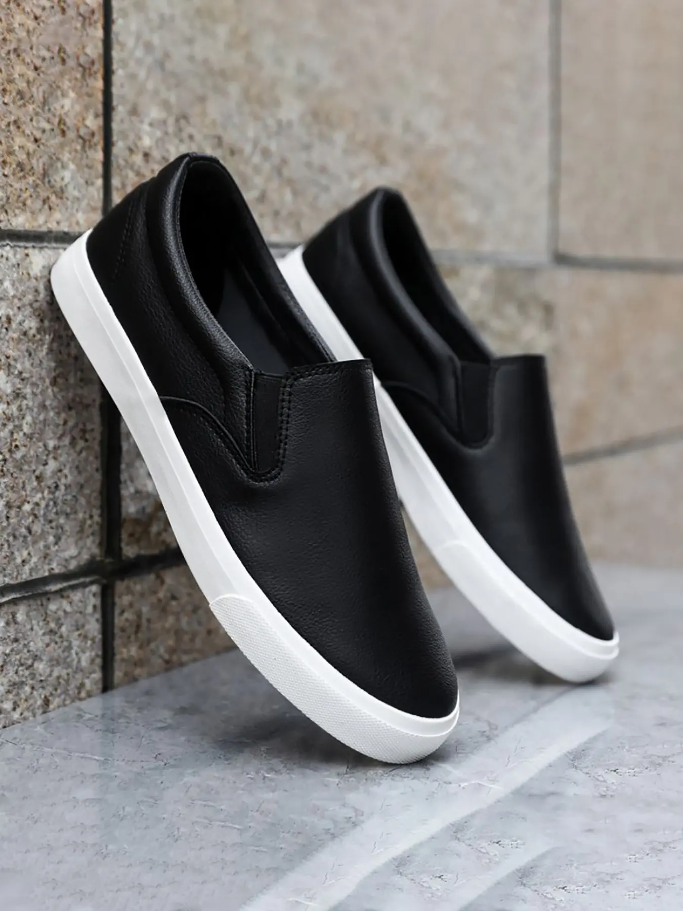 Men's Loafer Shoes, PU Leather Loafers, Comfortable Casual Footwear for Daily Wear, Stylish Low-Top Design, Perfect for Office & Leisure