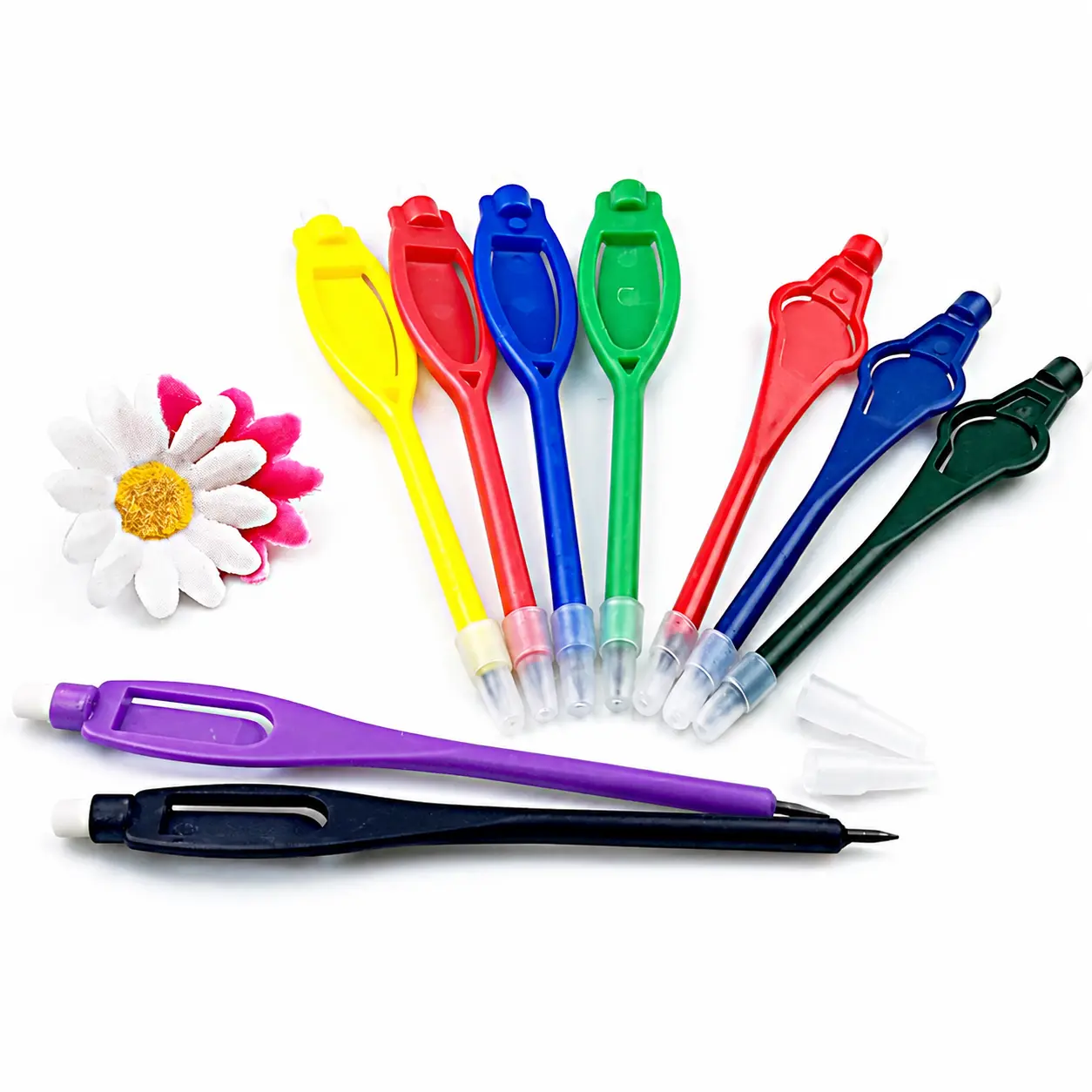 Professional Golf Scorecard Pencil - Eraser Cap, Replaceable 2H Lead Refills, 3 Distinctive Colors for Golf Tournament Scoring, Course Tracking