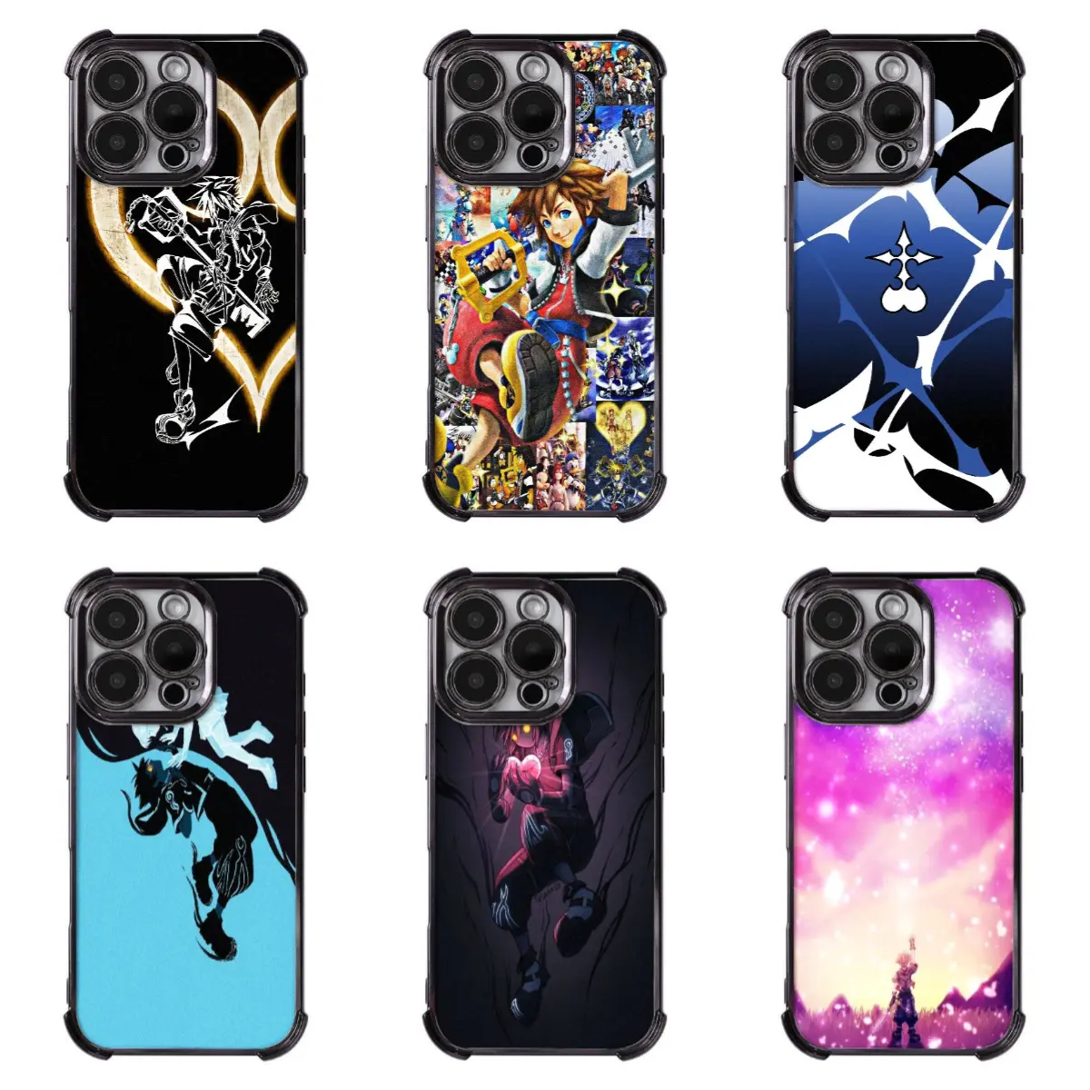 Elegant Durable Kingdom Hearts Wireless Phone Case - Fits Various iPhone 12-17 Pro Max/Pro/Plus, Samsung Galaxy S24-S26 Series, Water-Repel Mobile Phone Accessories, Ideal Gift for Loved Ones, Party Use