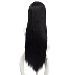 Kakegurui Compulsive Gambler Jabami Yumeko Wig Women Black Long Synthetic Hair Halloween Party Cosplay Costume Wigs