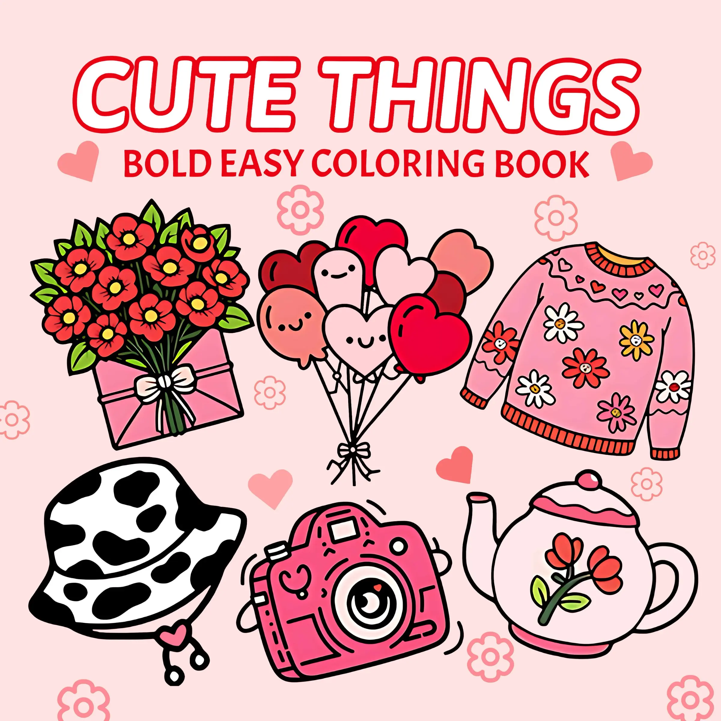 (24 pages) 1 adult stress-relief coloring book, featuring adorable pattern themes; suitable as a gift for birthdays, Easter, Christmas, Father's Day, and other holiday celebrations, it is an excellent way to relax both body and mind.