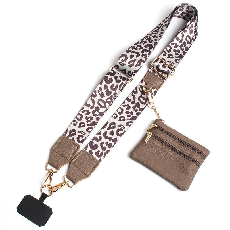 Sexy leopard print mobile phone crossbody strap, phone sling, phone charms, multi-functional and adjustable, can be used for mobile phone decoration, backpack decoration, backpack decoration with wallet, suitable for gifts to give to your girlfriend