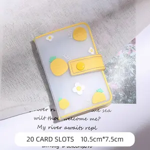 1pc 20-slot Compact Ultra-thin High-capacity Card Holder with Fruit Pattern in Instagram Style, Anti-demagnetization ID Card Case