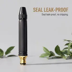 1-piece/set Adjustable High Pressure Water Nozzle, Brass Connector Garden Water Spray Gun Head for Car Washing & Garden Irrigation
