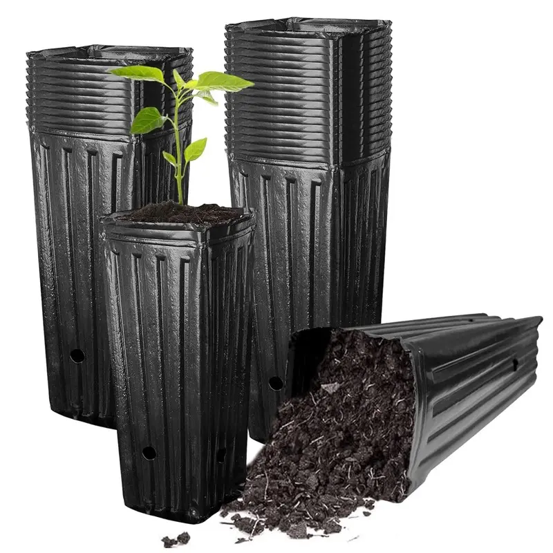 20Pcs Plant Seedling Seed Starting Pots Indoor Garden Flower Plant Container Outdoor Vegetables Seed Grow Bags for Nursery Pots