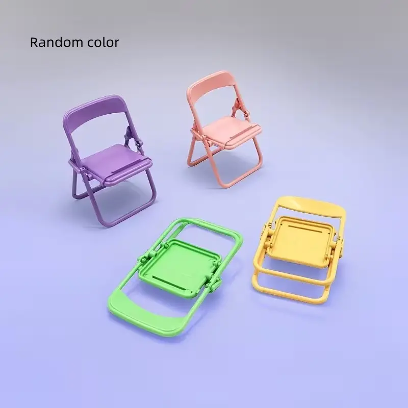 Creative modeling foldable mobile phone stand portable and easy to store desktop drama live lazy support base home office mobile phone universal stand.