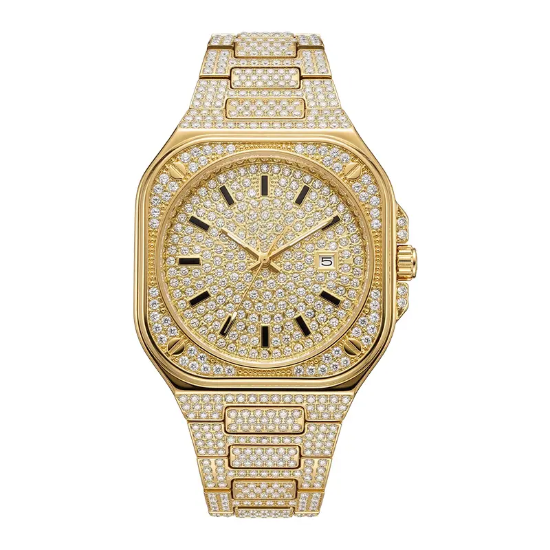 FX246 Square case gold watch with Diamond