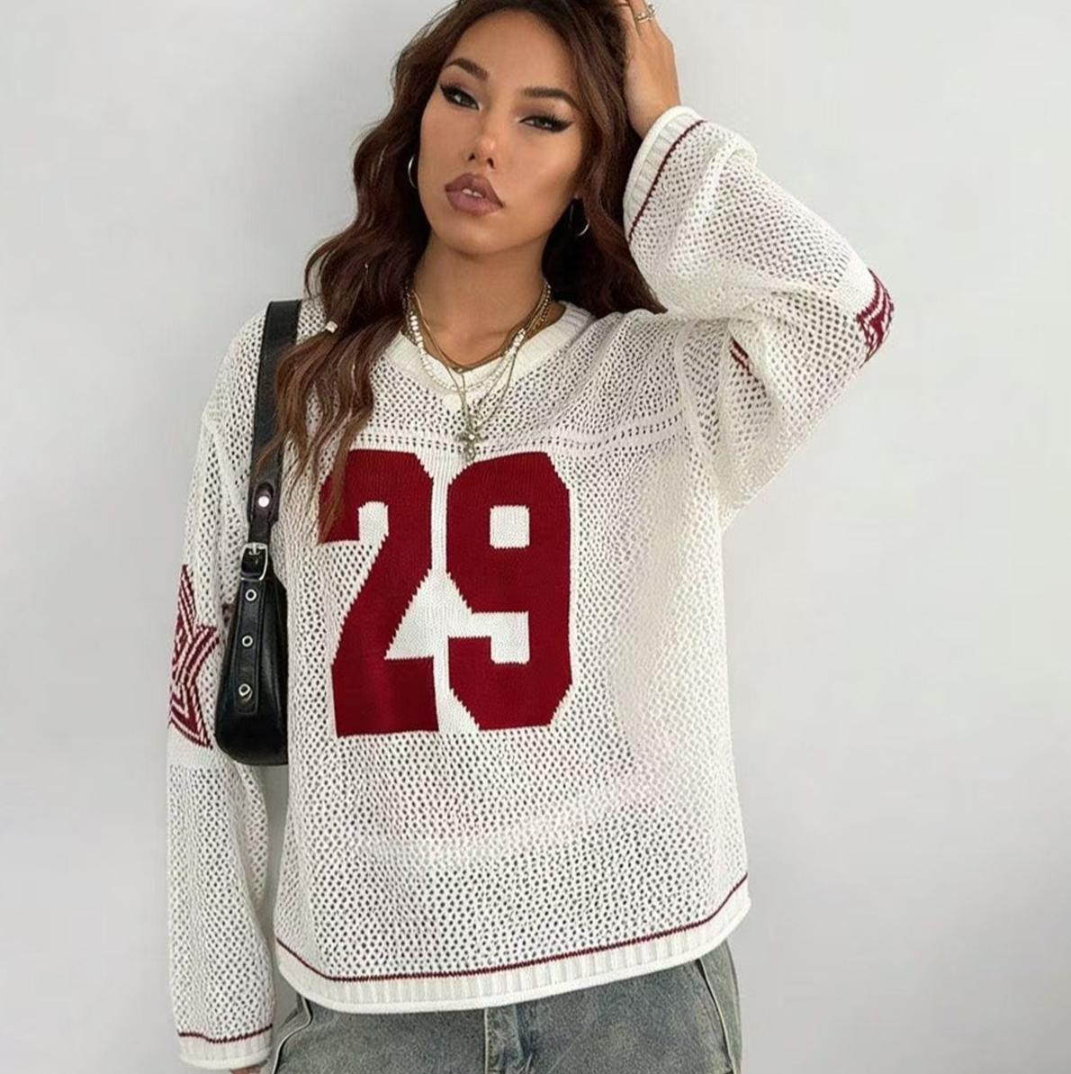Y2k Sweater for Women & Men, Retro Streetwear Pullover, Unisex Knitwear Tops, Casual Knitted Sweater Ideal for Couple Matching Outfits