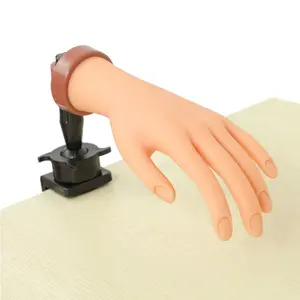 1Pcs Nude Fake Mannequin Practice Hand for Acrylic Nails, Nail Art Training Hand