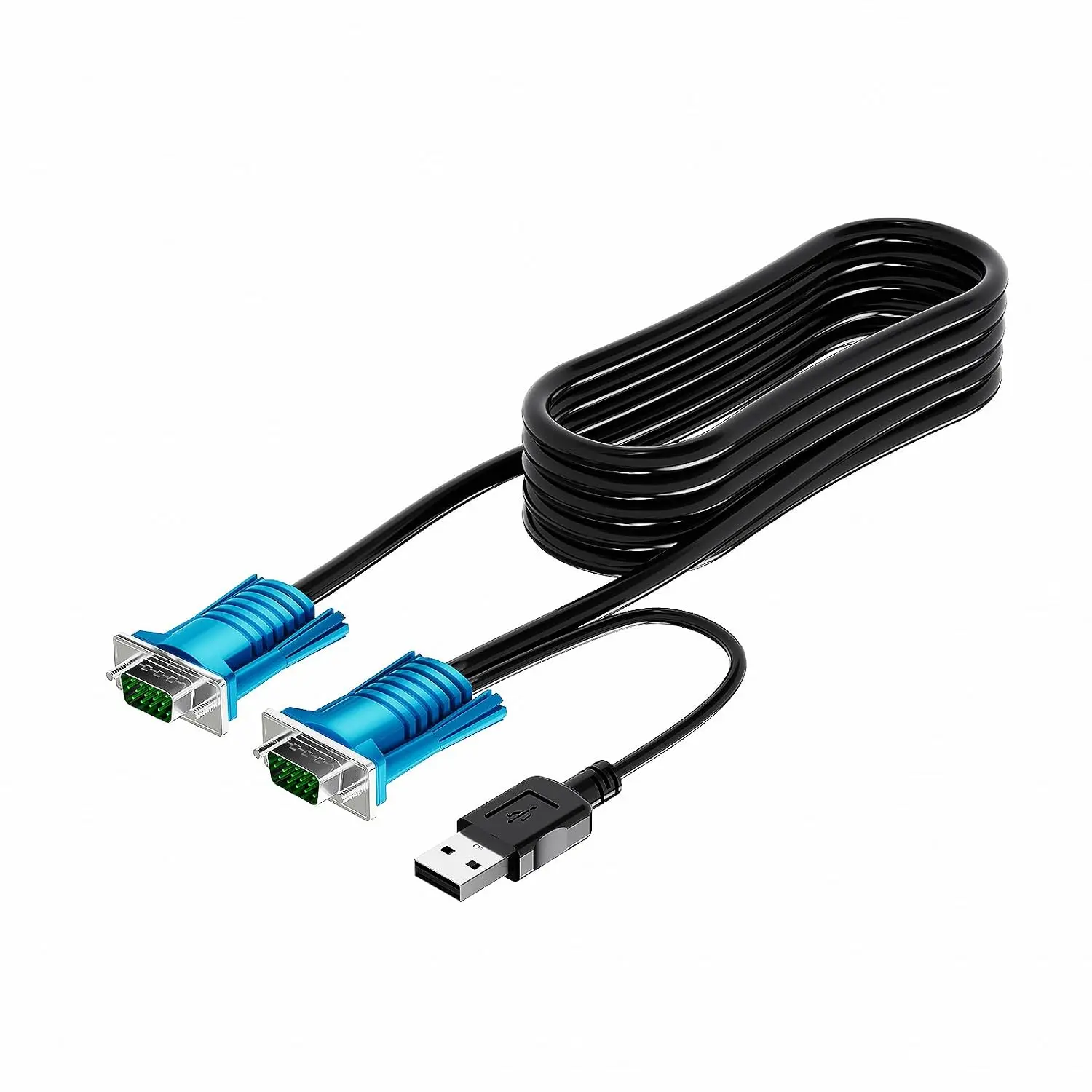 2-in-1 VGA-USB KVM  6ft for VGA KVM Swtich