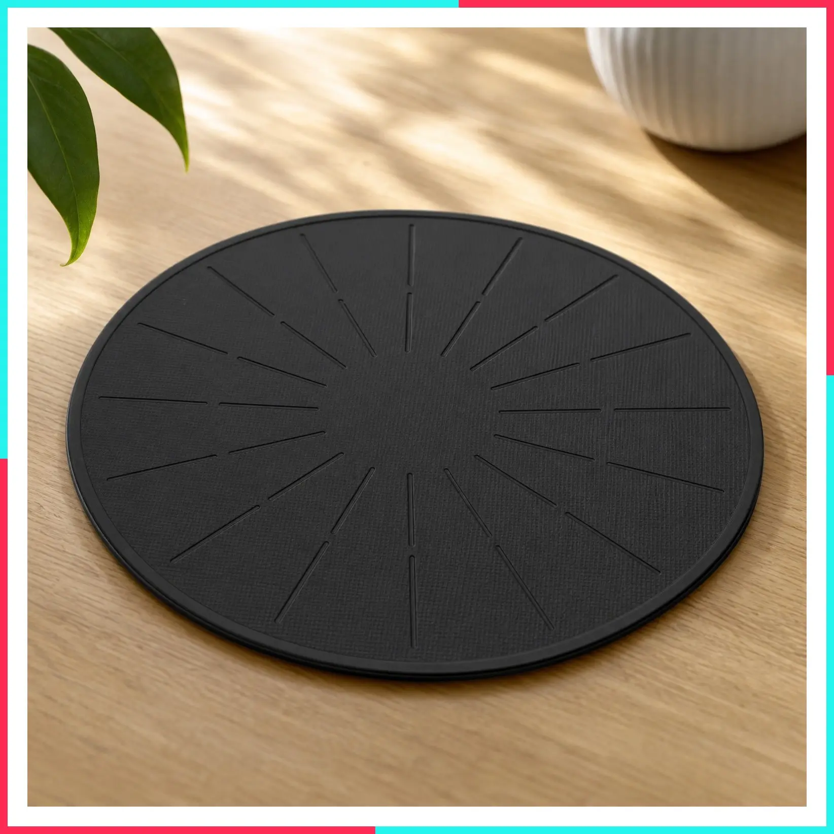 Silicone Fiberglass Induction Cooktop Mat - Scratch Protector for Magnetic Stove - Non Slip Pads to Prevent Pots from Sliding During Cooking, Black (11 inches)