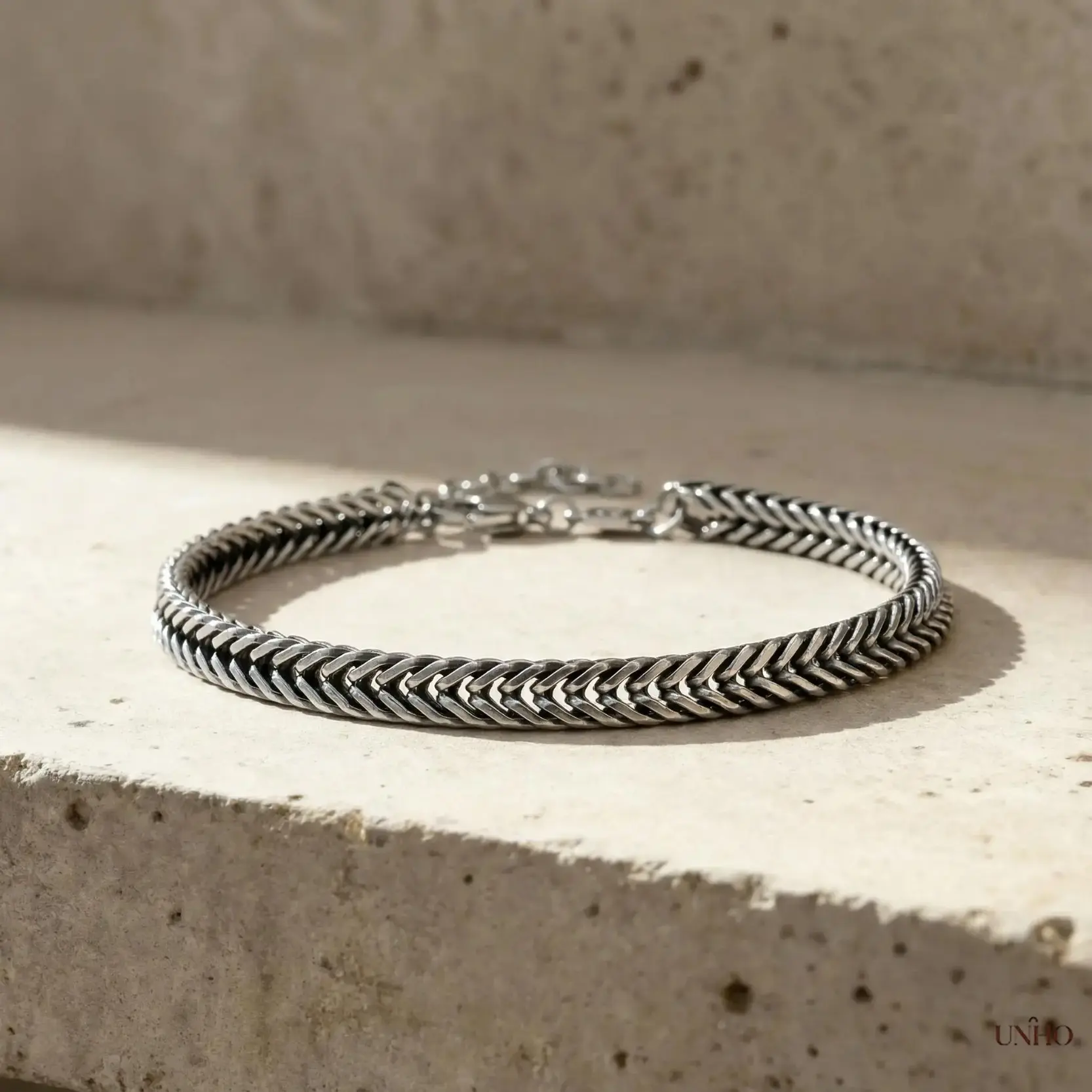 Galis Silver Stainless Steel Chain Bracelet For Men, Premium Solid Metal Stylish Wrist Jewelry, Minimalist Durable Daily Wear Accessory, Timeless Masculine Ornament & Heartfelt Birthday Holiday Gift For Him