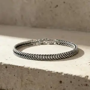 Galis Silver Stainless Steel Chain Bracelet For Men, Premium Solid Metal Stylish Wrist Jewelry, Minimalist Durable Daily Wear Accessory, Timeless Masculine Ornament & Heartfelt Birthday Holiday Gift For Him