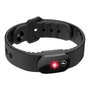 M12-SE Anti-static Silicone Bracelet, Waterproof Adjustable Human Body Static Eliminator for Men, Fashion Wearable Device for Winter Use