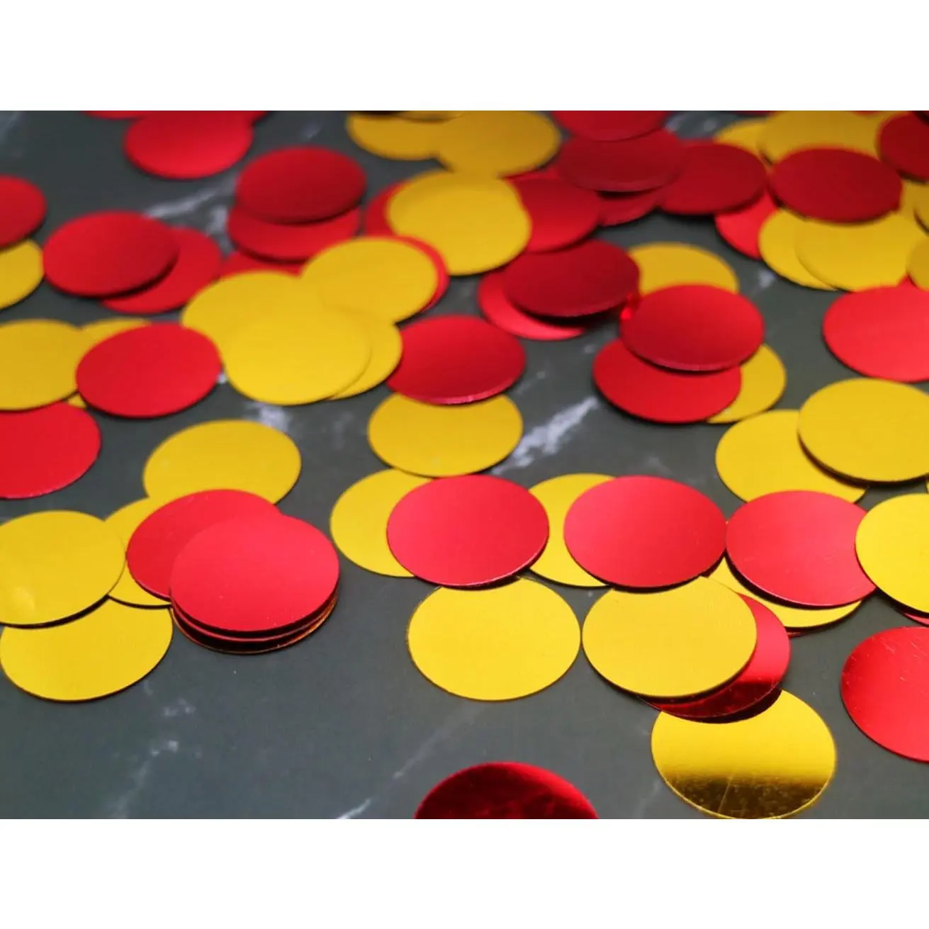 Confetti 1 Inch in Diameter Circle Dot Metallic Sequins, for Graduation Wedding Birthday Christmas Party Dessert Table Decorations ()