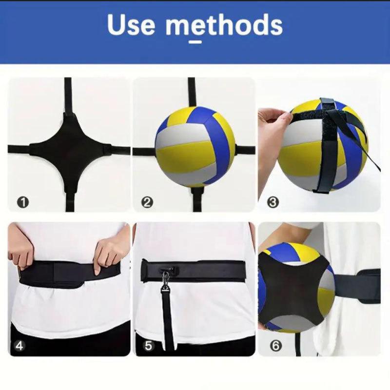 Volleyball Rebound Training Belt with Elastic Cord - Solo Practice Tool for Serving, Spiking, Setting & Defense - Perfect for Beginners to Correct Form, Great Gift for Volleyball Enthusiasts