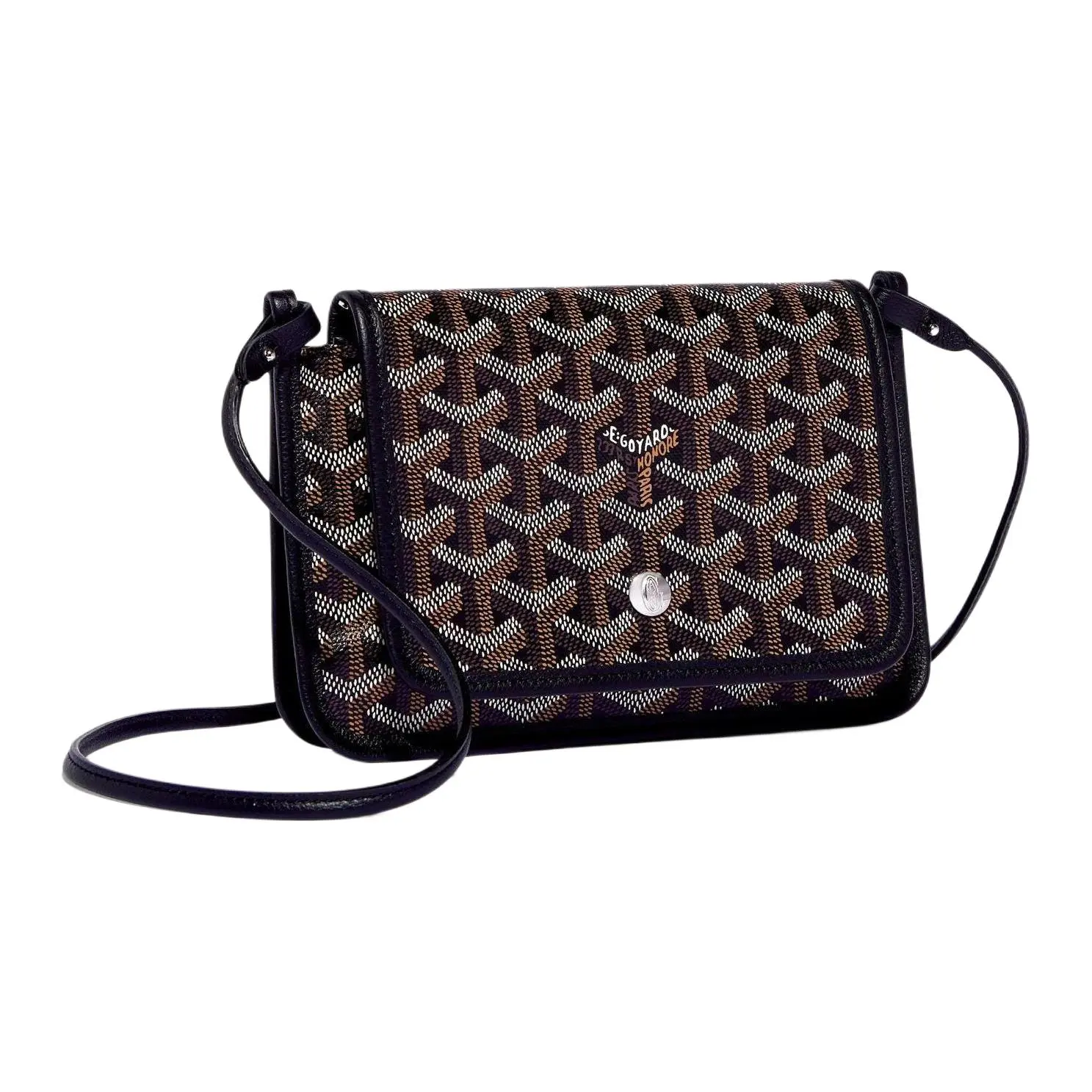 Goyard Plumet Y-Monogram Canvas and Leather WOC Envelope Crossbody Bag for Men and Women – 11 Colors