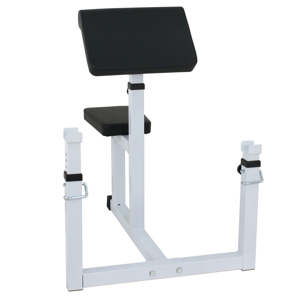 SEGAWE Arm Curl Weight Bench Adjustable Commercial Preacher Seated Dumbbell