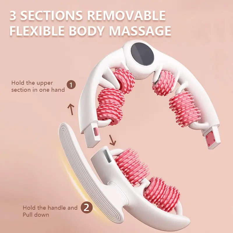Removable Cellulite Manual Push-Pull Roller - Thigh, Calf, Waist Push-Pull Tool - Deep Tissue Pain Relief, Body Sculpting, Anti-Inflammation and Fast Recovery, Pilates Equipment