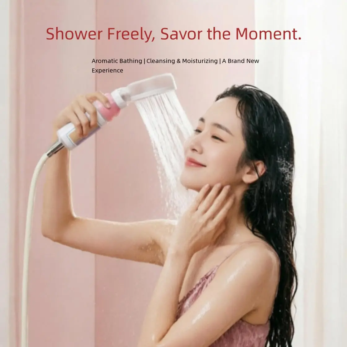 Aromatic Shower Filter, High Aesthetic, Scented Water Purification, Antibacterial Skincare and Haircare, Shower Filter Core Set