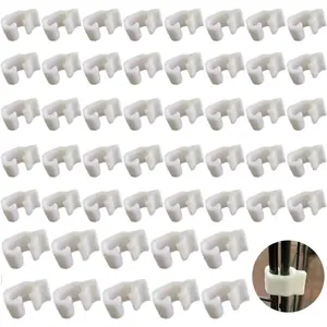 50 Pack Wire Cage Clips Cat Cage Door Latch Buckle Lock Snap on Detachable Connector Clamp for DIY Assembly Kitten Puppy Chicken Quail Pigeon Dog Rabbit Cages Gate Yard