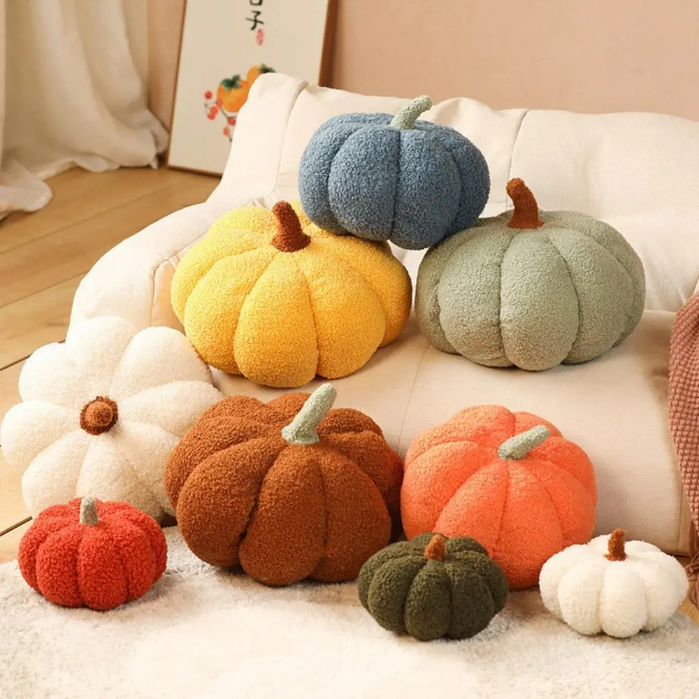 3D Pumpkin Plush Ball – Soft and Fluffy Pumpkin Decor; Suitable for Indoor Sofa and Bedroom Styling or Festive Tabletop Decoration; An Ideal Gift for Halloween, Thanksgiving, and Christmas Parties.